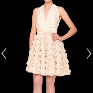 NWT Twobirds Rosette Bridesmaid Wedding Dress A